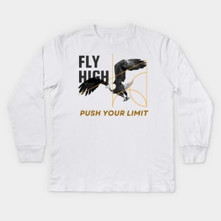 Fly High: Push Your Limits with Eagle Spirit Kids Long Sleeve T-Shirt